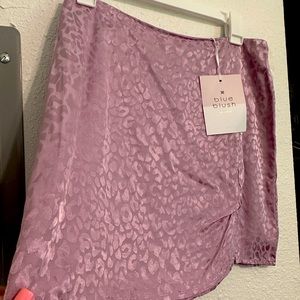 Pink/Purple Leopard Print Skirt!